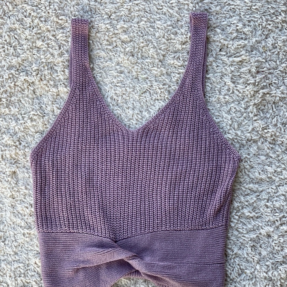 Knit crop top
